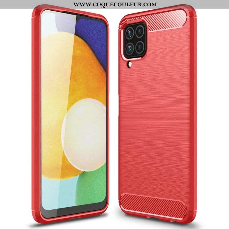 Coque Samsung Galaxy M32 Fibre Carbone Brossée