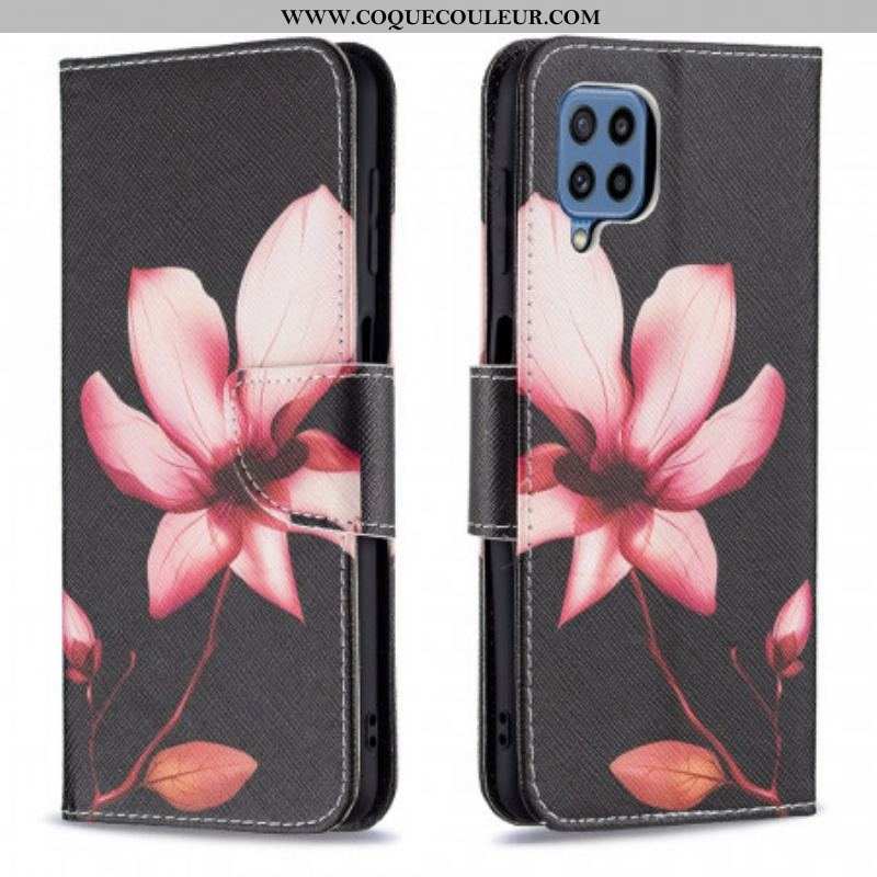 Housse Samsung Galaxy M32 Fleur Rose