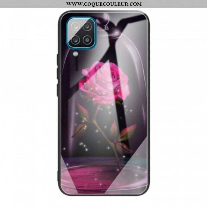 Coque Samsung Galaxy M32 Verre Trempé Rose Magique