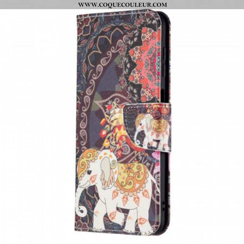 Housse Samsung Galaxy M32 Éléphant Indien