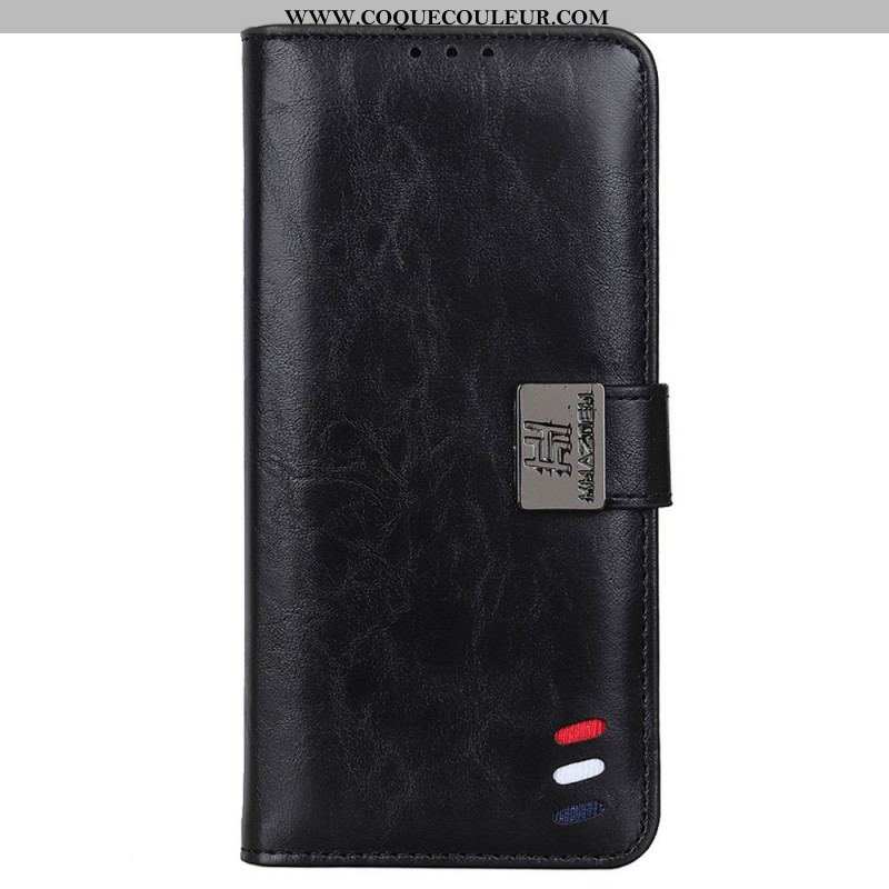 Housse Samsung Galaxy M33 5G Tricolore Fermoir Argenté