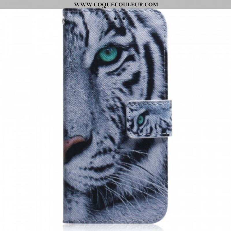 Housse Samsung Galaxy M33 5G Tigre Blanc