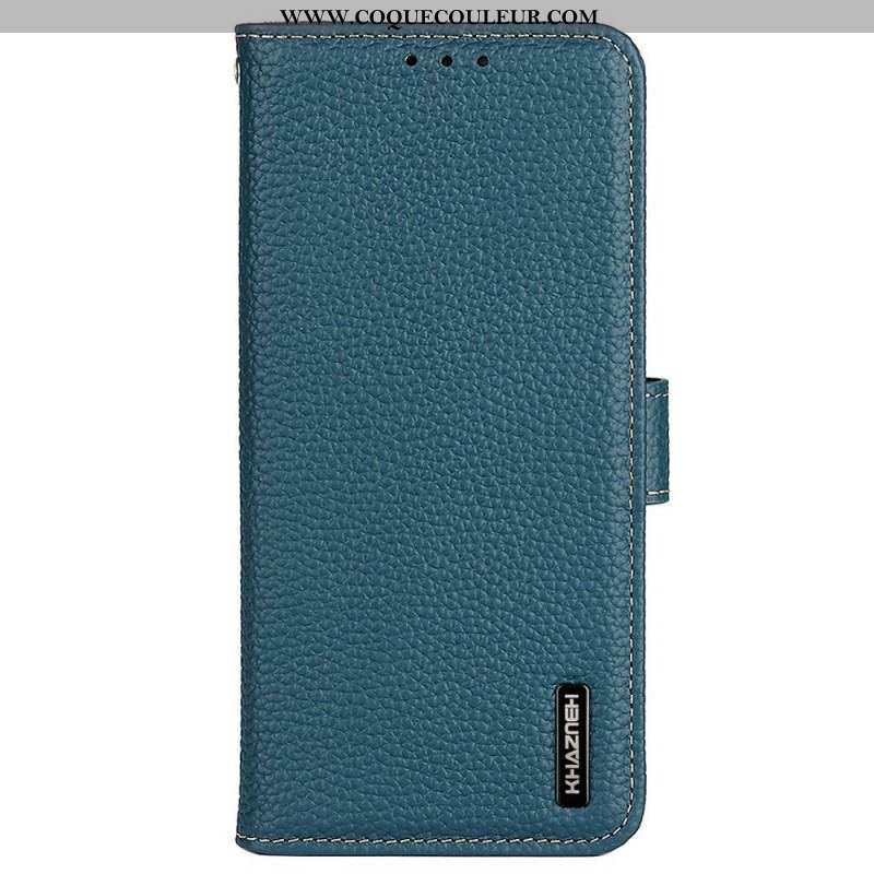 Housse Samsung Galaxy M33 5G Cuir Litchi KHAZNEH