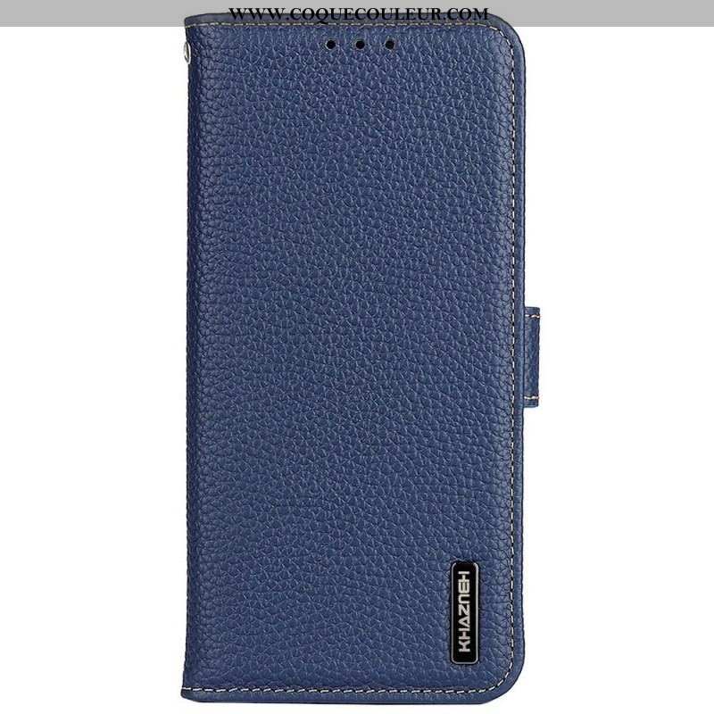 Housse Samsung Galaxy M33 5G Cuir Litchi KHAZNEH