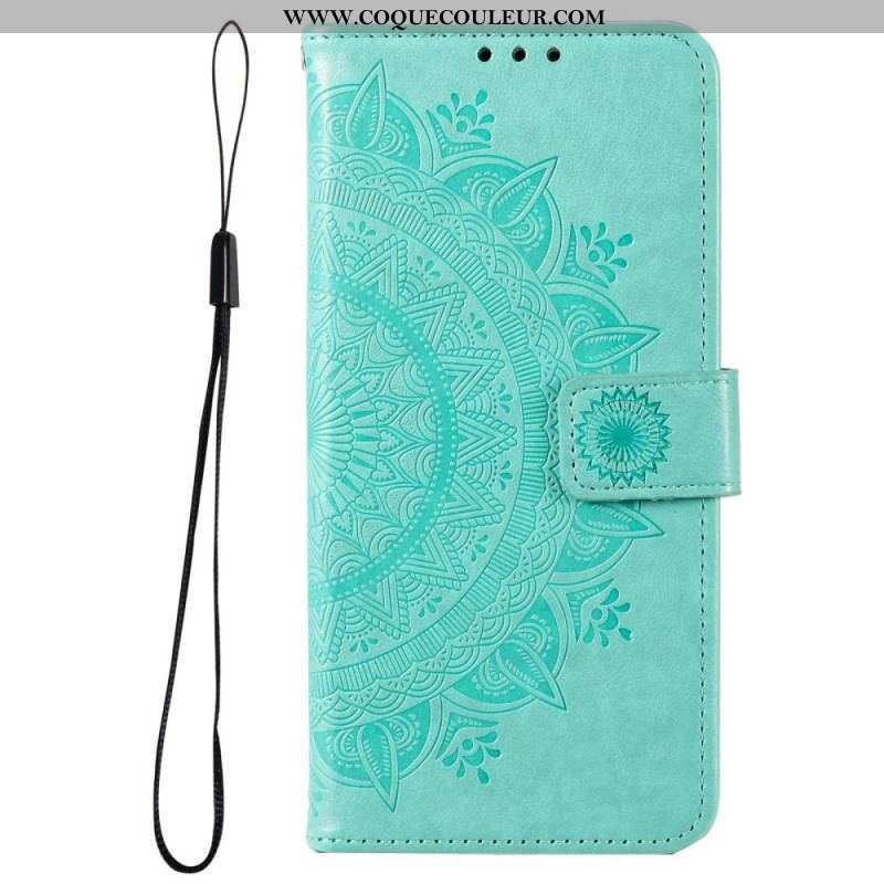 Housse Samsung Galaxy M33 5G Mandala Soleil à Lanière