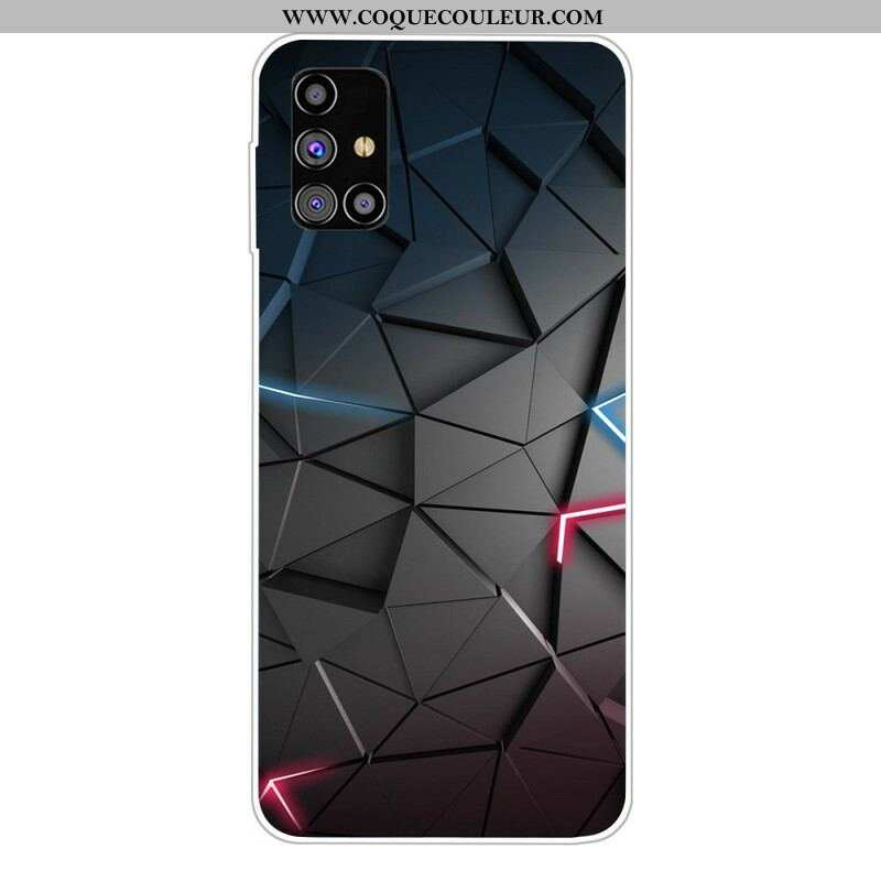 Coque Samsung Galaxy M51 Flexible Géométrie