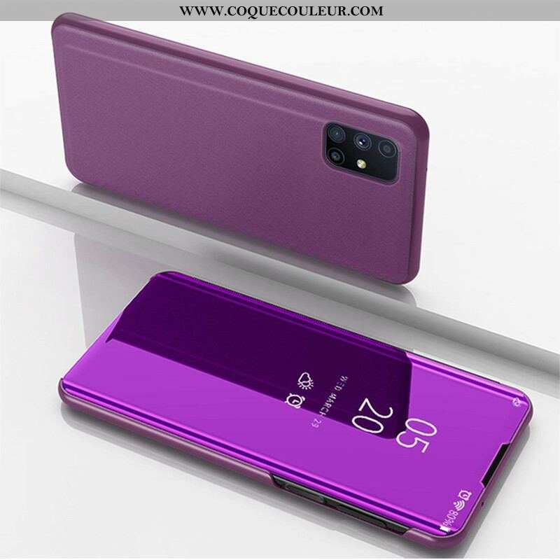 View Cover Samsung Galaxy M51 Miroir et Simili Cuir