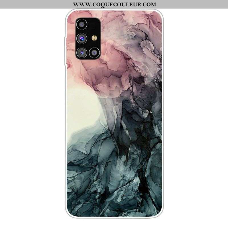 Coque Samsung Galaxy M51 Marbre Coloré