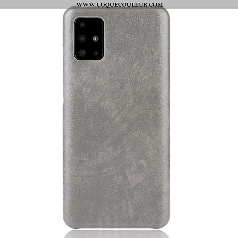 Coque Samsung Galaxy M51 Effet Cuir Litchi