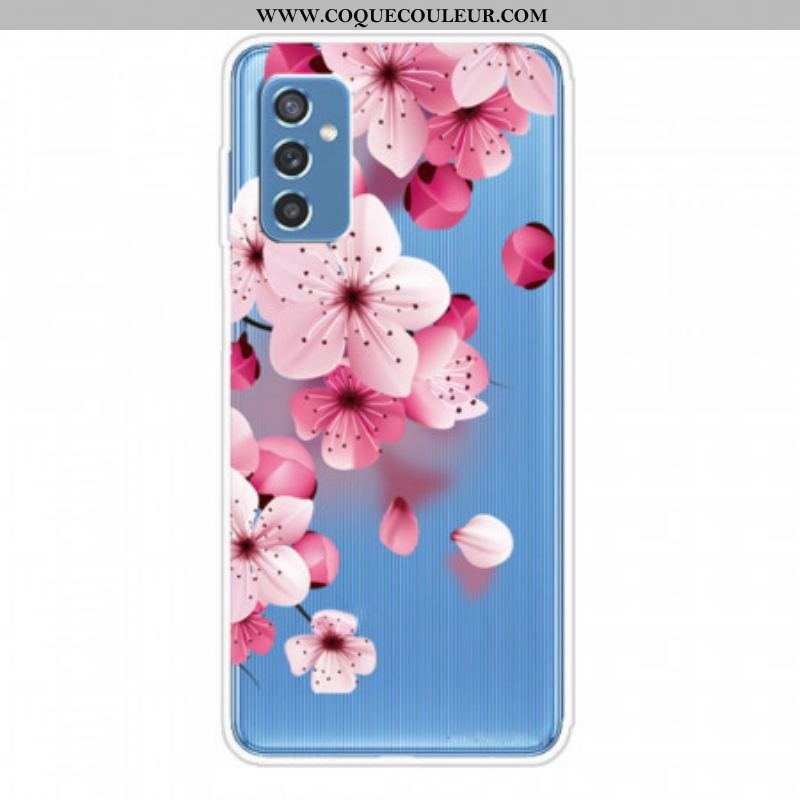 Coque Samsung Galaxy M52 5G Pluie de Fleurs