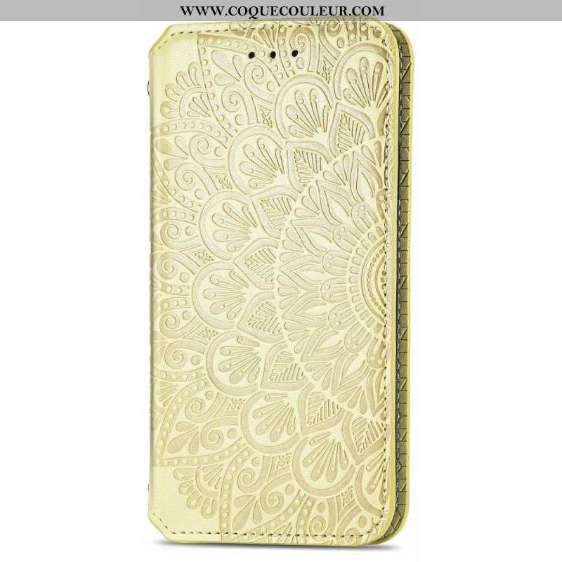 Flip Cover Samsung Galaxy M52 5G Simili Cuir Antiquaire