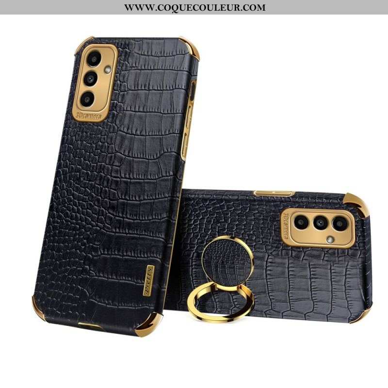 Coque Samsung Galaxy M52 5G Anneau Crocodile