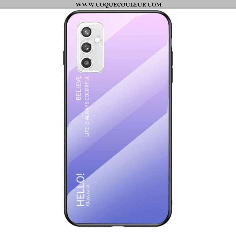 Coque Samsung Galaxy M52 5G Verre Trempé Hello