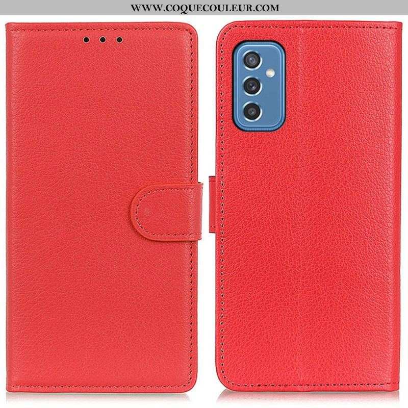 Housse Samsung Galaxy M52 5G Litchi Texture