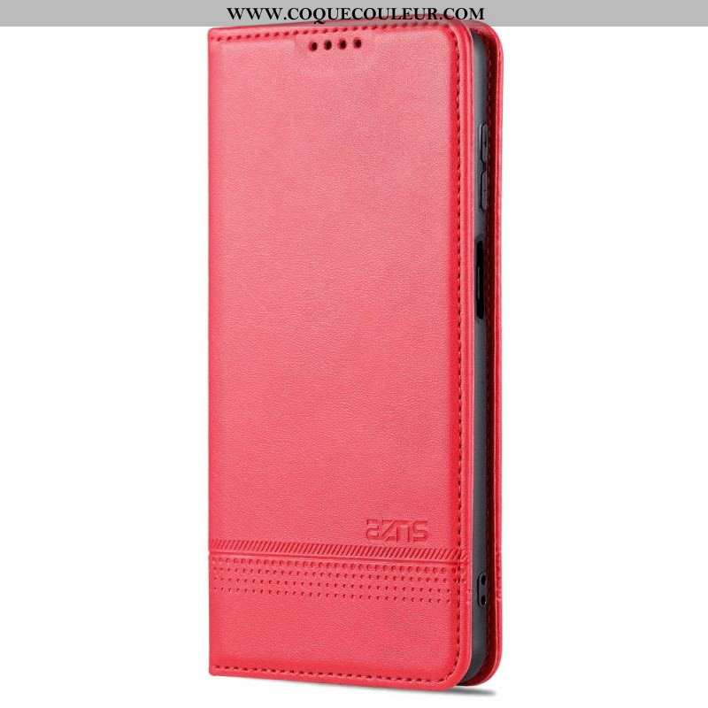 Flip Cover Samsung Galaxy M52 5G AZNS Effet Cuir