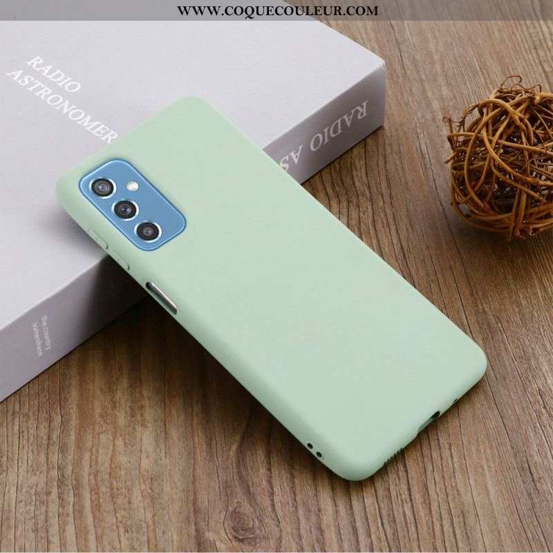 Coque Samsung Galaxy M52 5G Silicone Liquide à Lanière