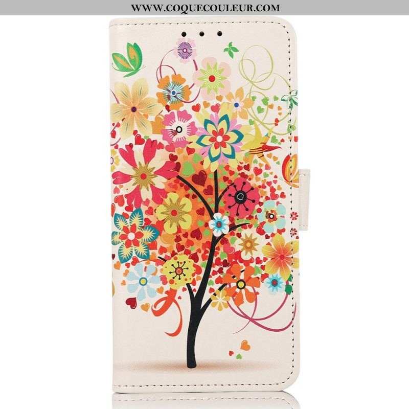 Housse Samsung Galaxy M53 5G Arbre Fleuri