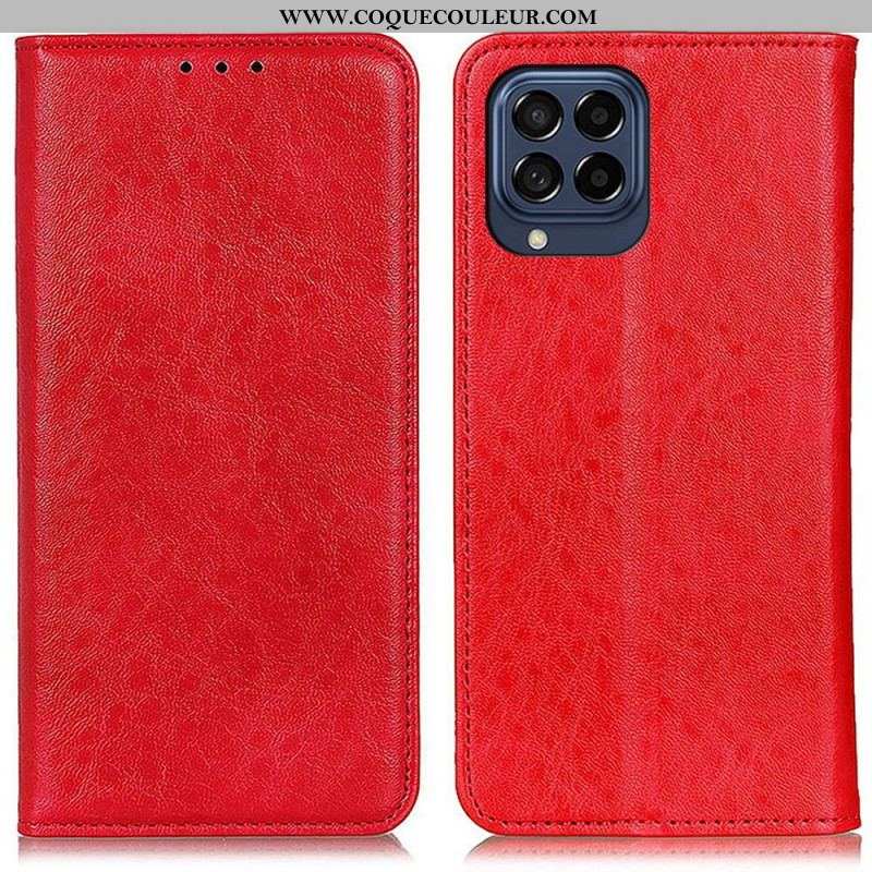 Flip Cover Samsung Galaxy M53 5G Texture Cuir