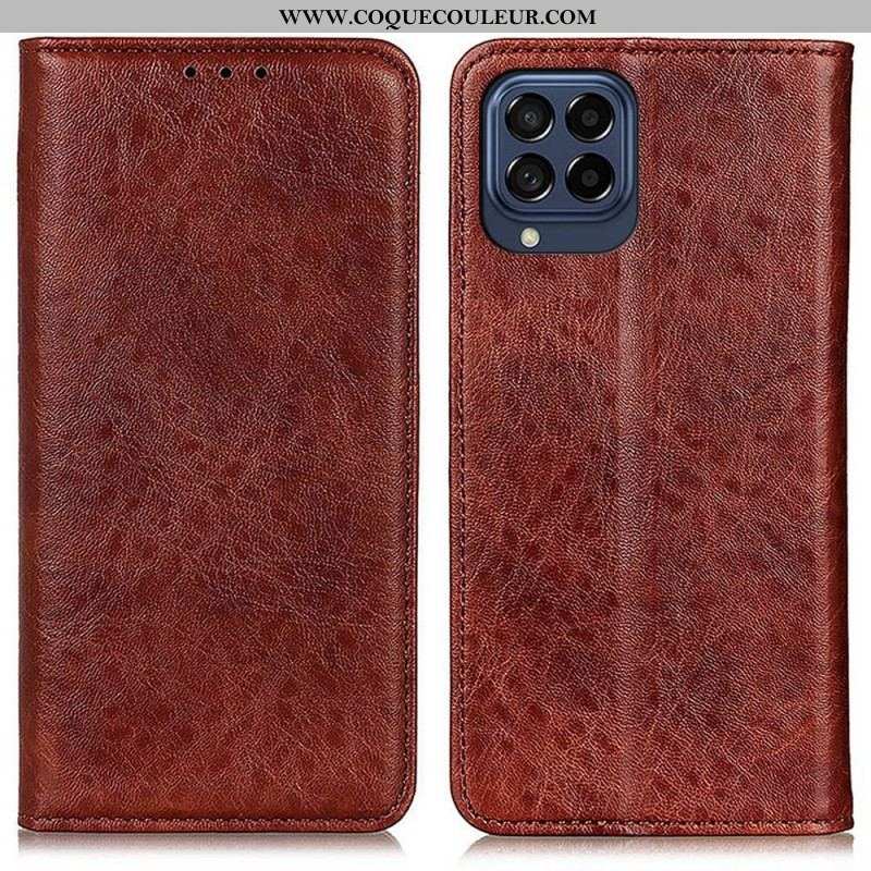 Flip Cover Samsung Galaxy M53 5G Texture Cuir