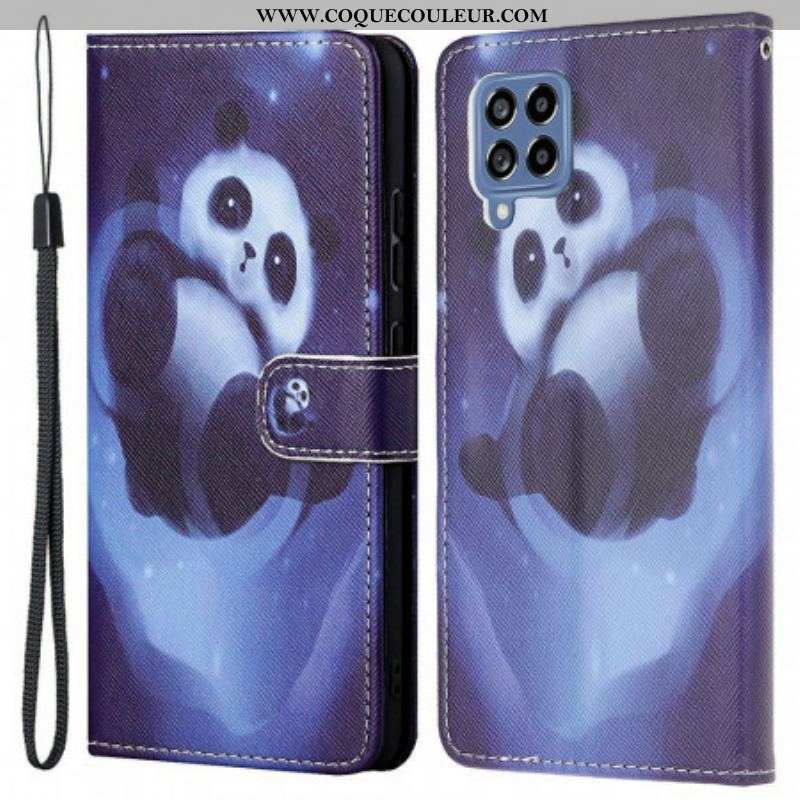 Housse Samsung Galaxy M53 5G Space Panda à Lanière