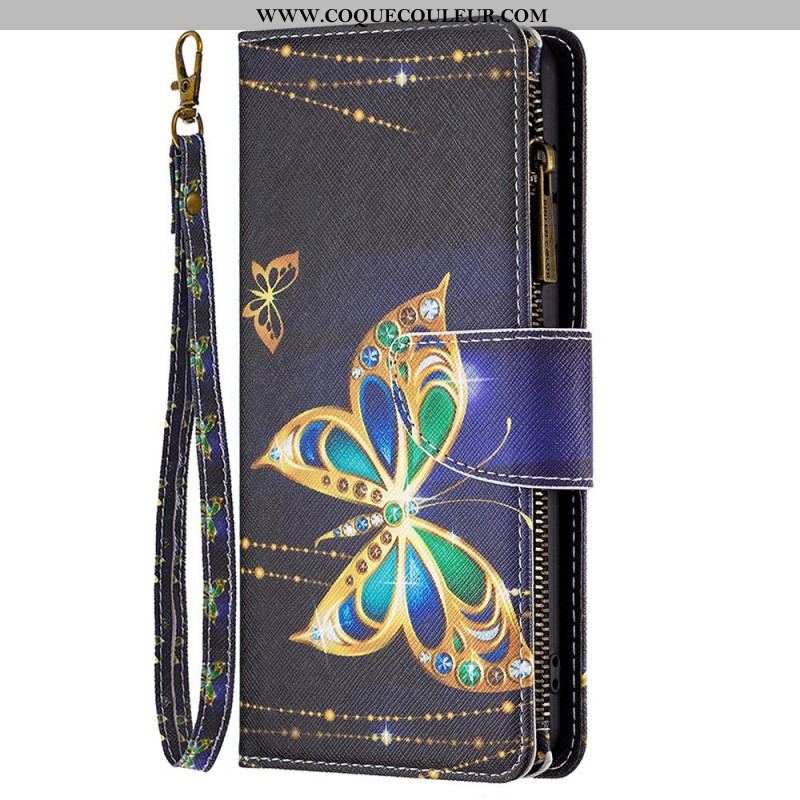 Housse Samsung Galaxy M53 5G Portefeuille Papillons