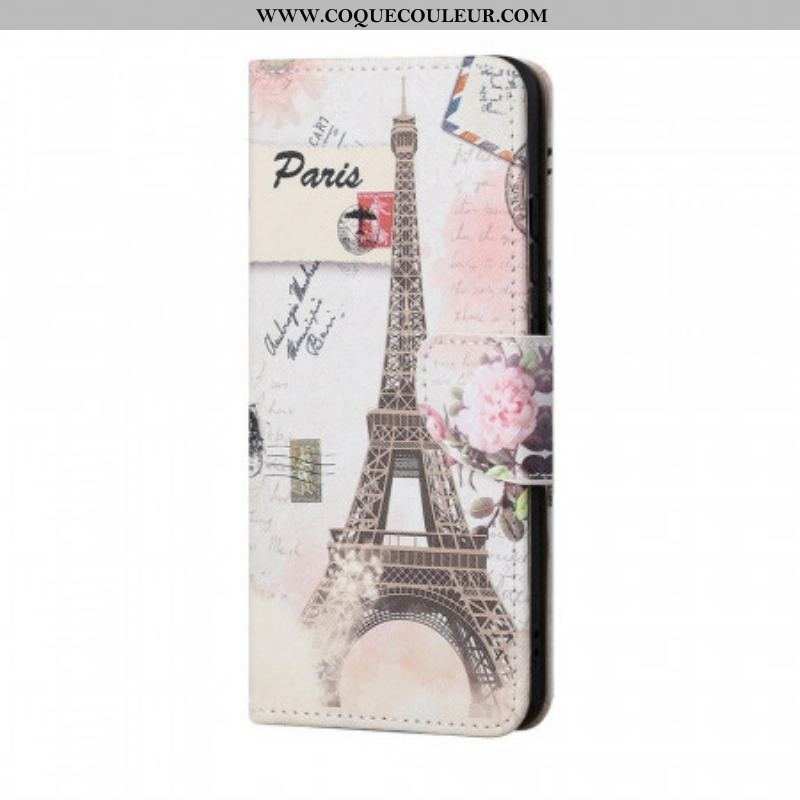 Housse Samsung Galaxy M53 5G Tour Eiffel Vintage