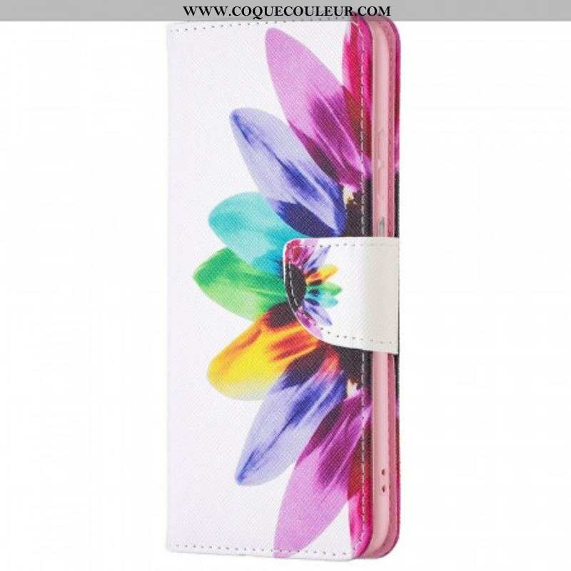 Housse Samsung Galaxy M53 5G Fleur Aquarelle