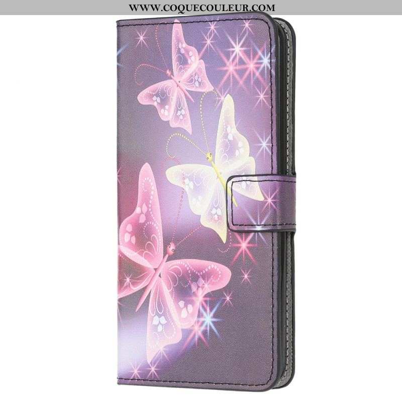 Housse Samsung Galaxy M53 5G Papillons Colorés