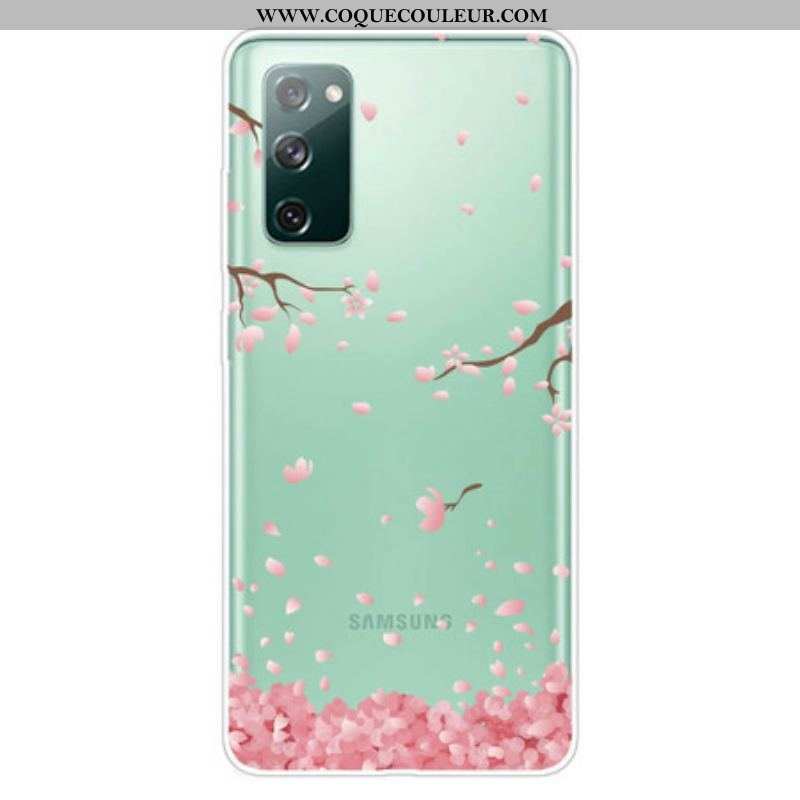 Coque Samsung Galaxy S20 FE Branches à Fleurs