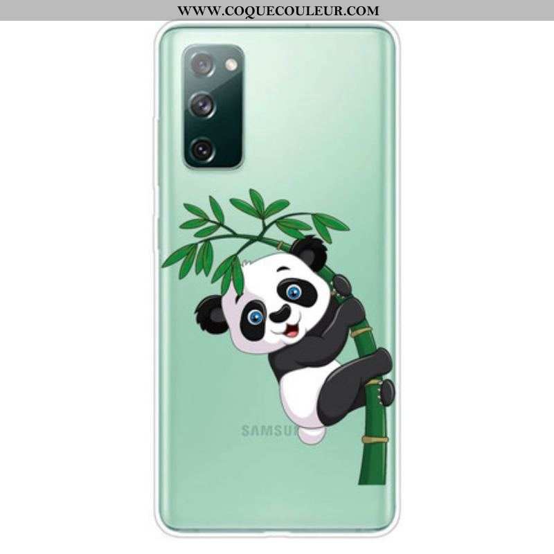 Coque Samsung Galaxy S20 FE Transparente Panda Sur Le Bambou