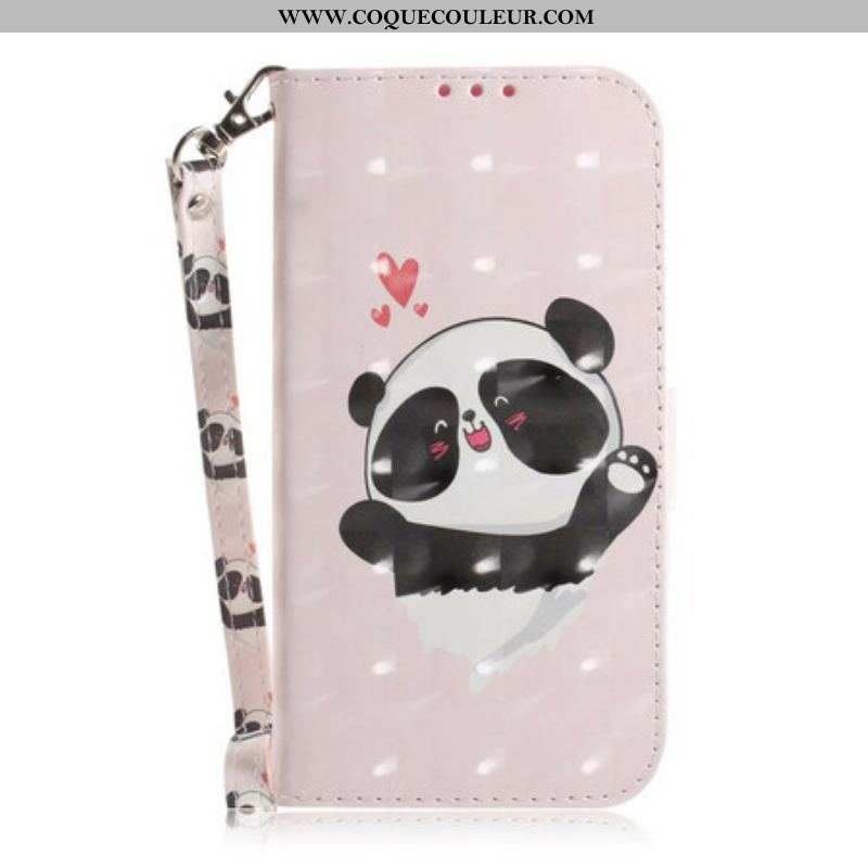 Housse Samsung Galaxy S20 FE Panda Love à Lanière