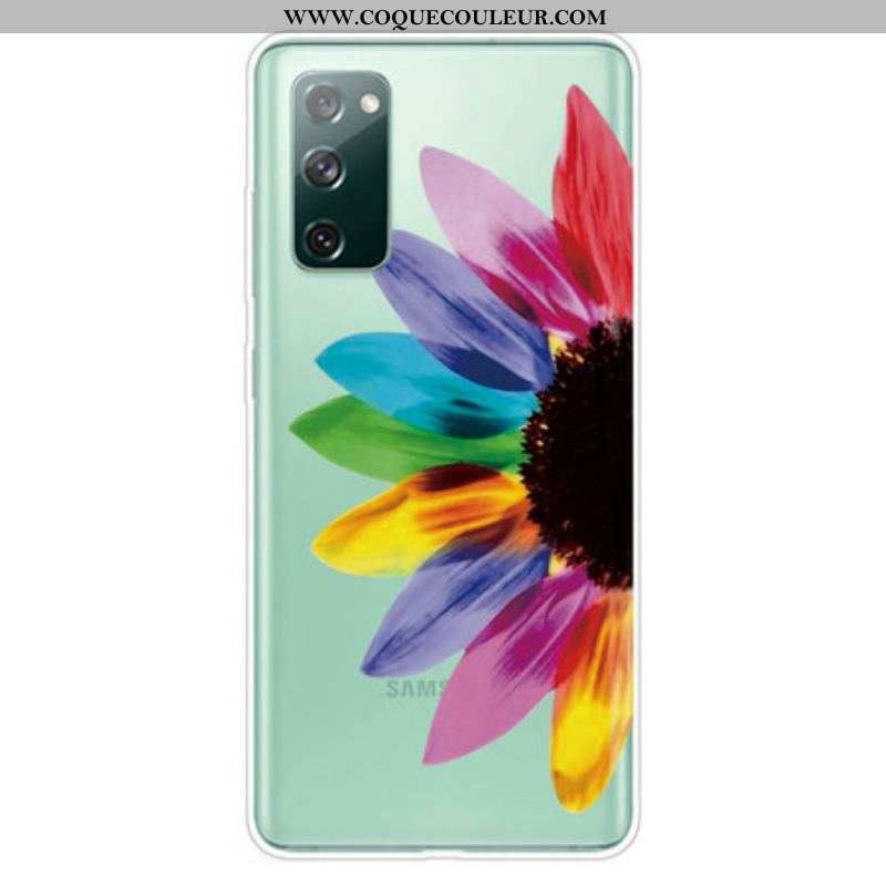 Coque Samsung Galaxy S20 FE Fleur Colorée