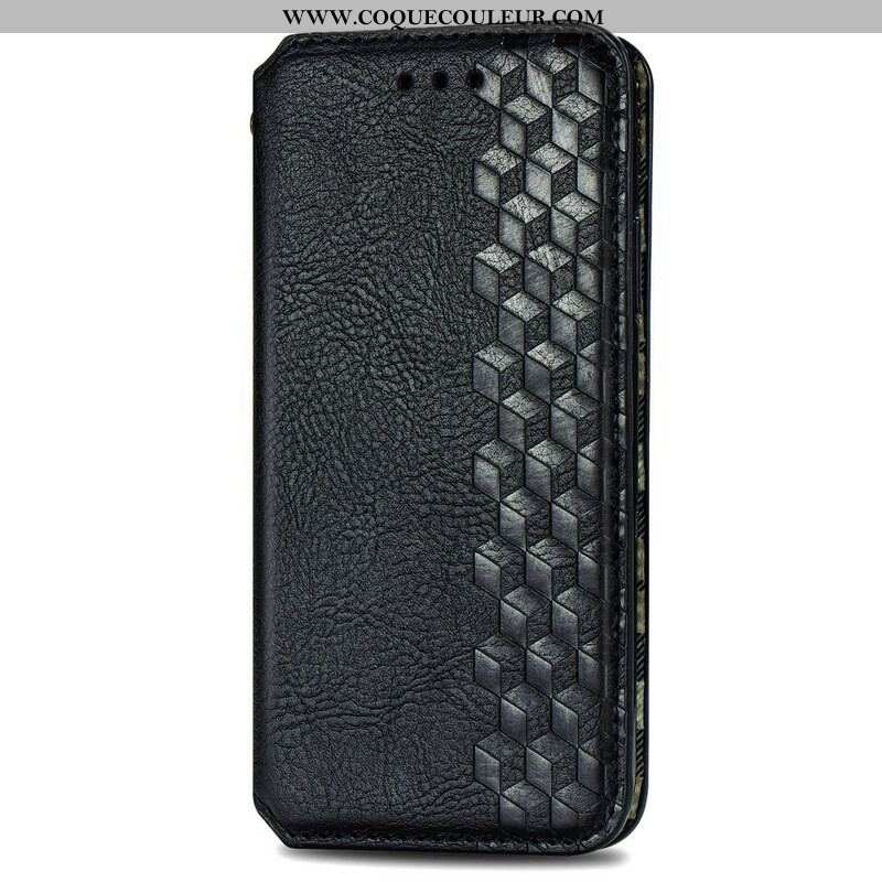 Flip Cover Samsung Galaxy S20 FE Simili Cuir Texture Diamant