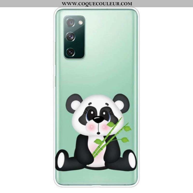 Coque Samsung Galaxy S20 FE Transparente Panda Triste