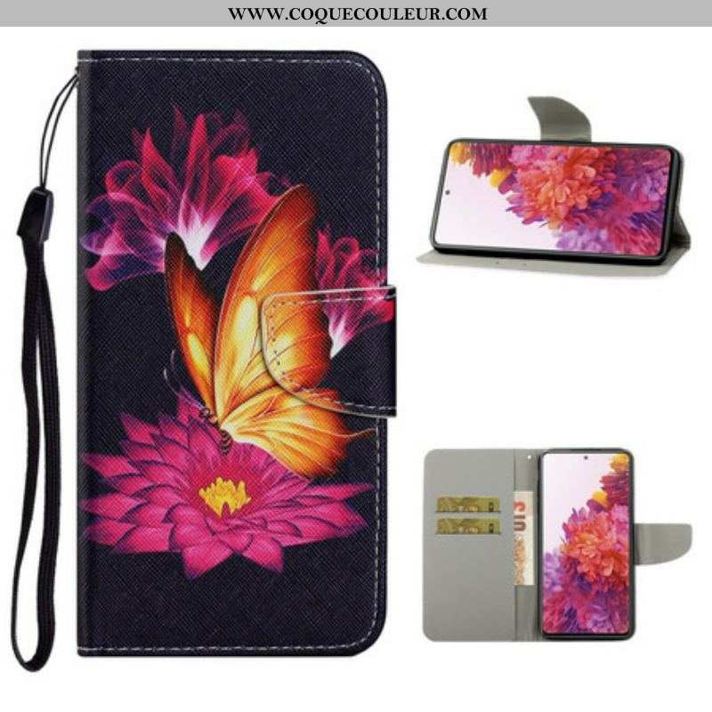 Housse Samsung Galaxy S20 FE Papillon et Lotus