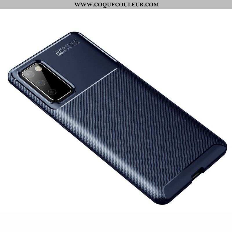 Coque Samsung Galaxy S20 FE Flexible Texture Fibre Carbone