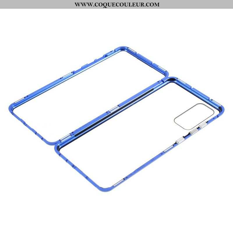 Coque Samsung Galaxy S20 FE Rebords Métal et Dos Verre Trempé