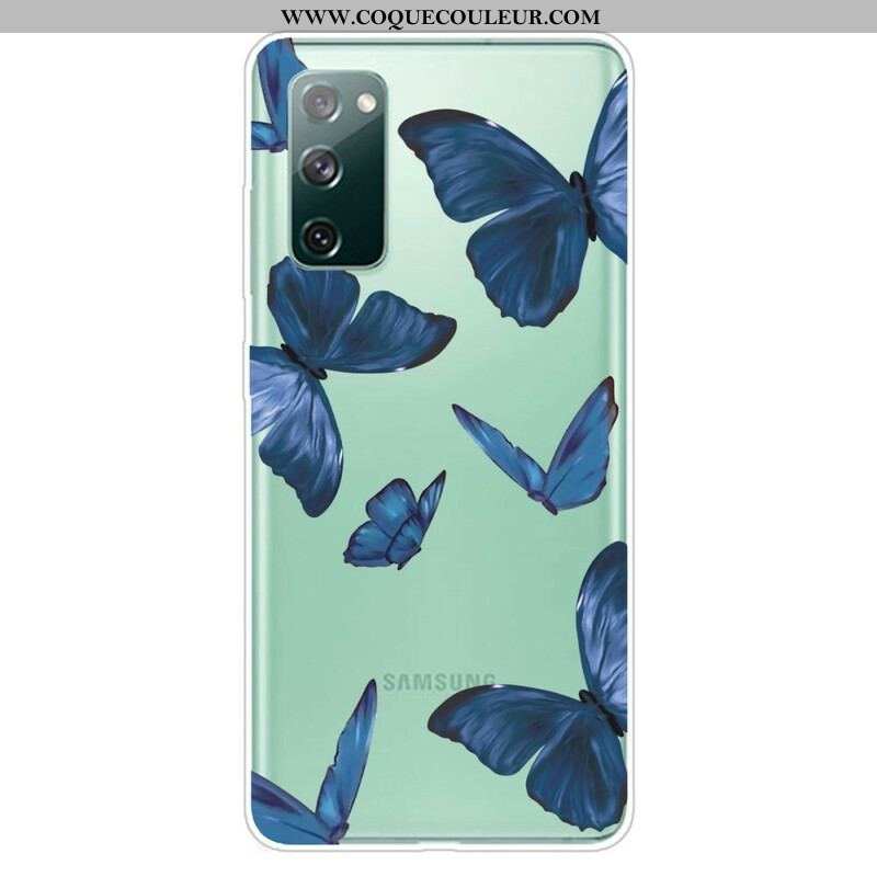 Coque Samsung Galaxy S20 FE Papillons Sauvages