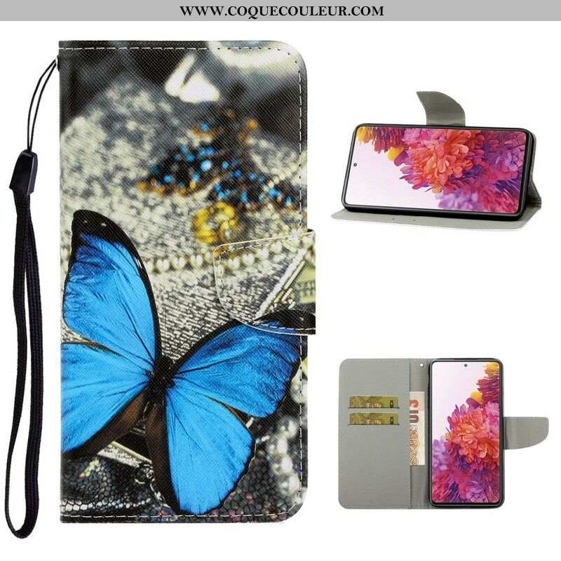 Housse Samsung Galaxy S20 FE Variations Papillons à Lanière