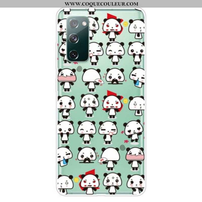 Coque Samsung Galaxy S20 FE Transparente Funny Pandas