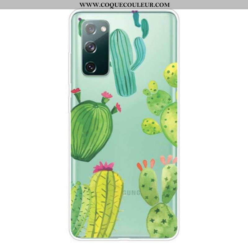 Coque Samsung Galaxy S20 FE Cactus Aquarelle