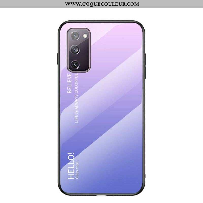 Coque Samsung Galaxy S20 FE Verre Trempé Hello