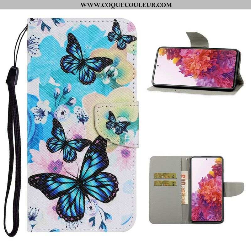 Housse Samsung Galaxy S20 FE Papillons et Fleurs d'Été