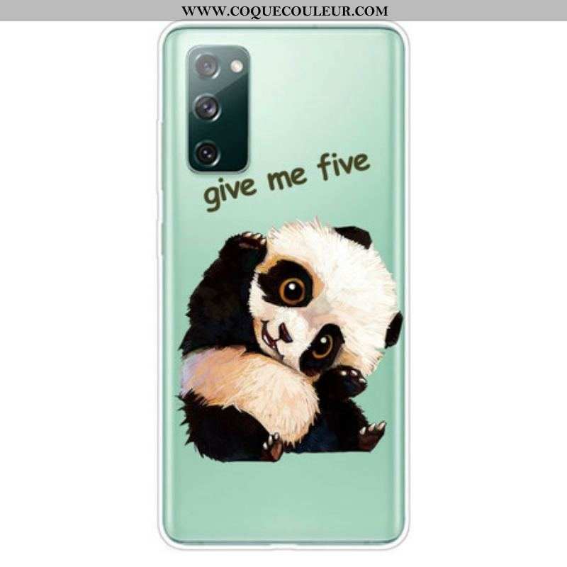 Coque Samsung Galaxy S20 FE Transparente Panda Give Me Five