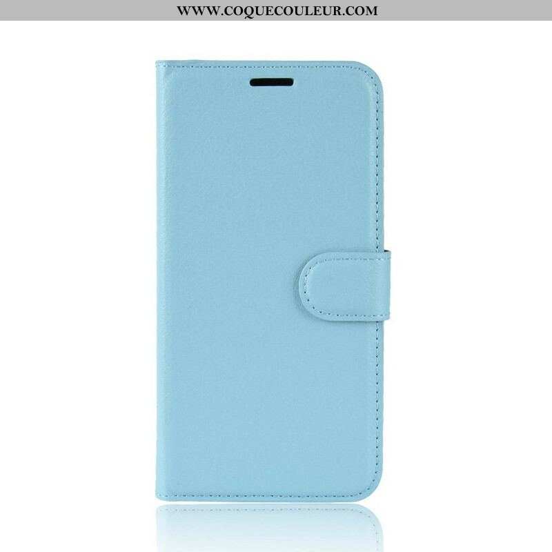 Housse Samsung Galaxy S20 Effet Cuir Litchi Classique