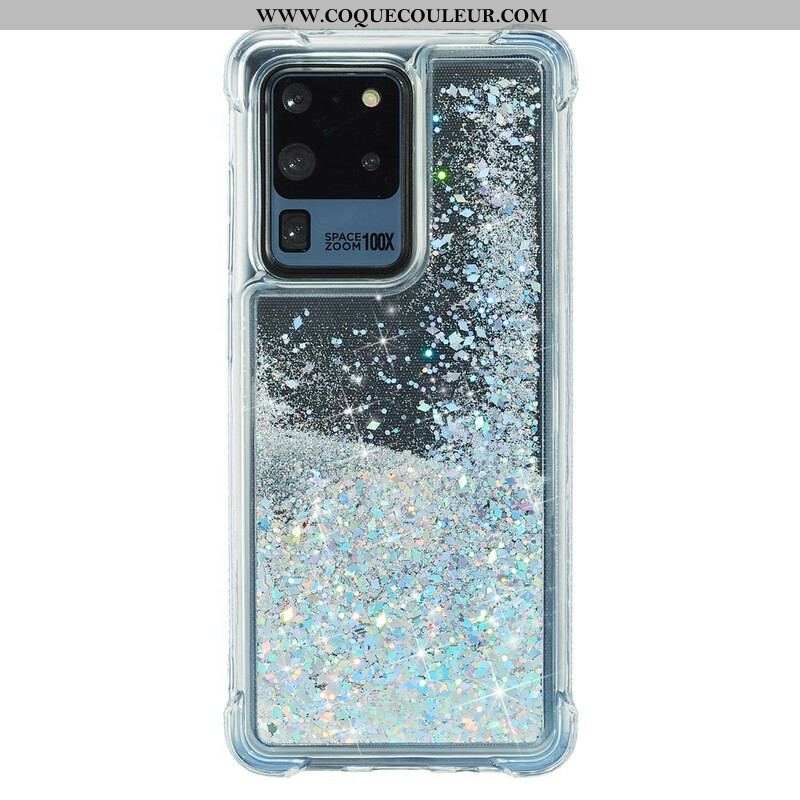 Coque Samsung Galaxy S20 Plus Paillettes Coins Renforcés