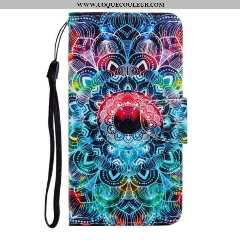 Housse Samsung Galaxy S20 Plus / S20 Plus 5G Flashy Mandala à Lanière