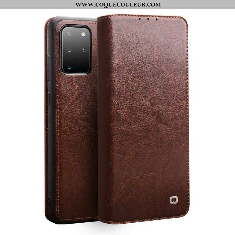 Flip Cover Samsung Galaxy S20 Plus / S20 Plus 5G QIALINO Cuir Véritable