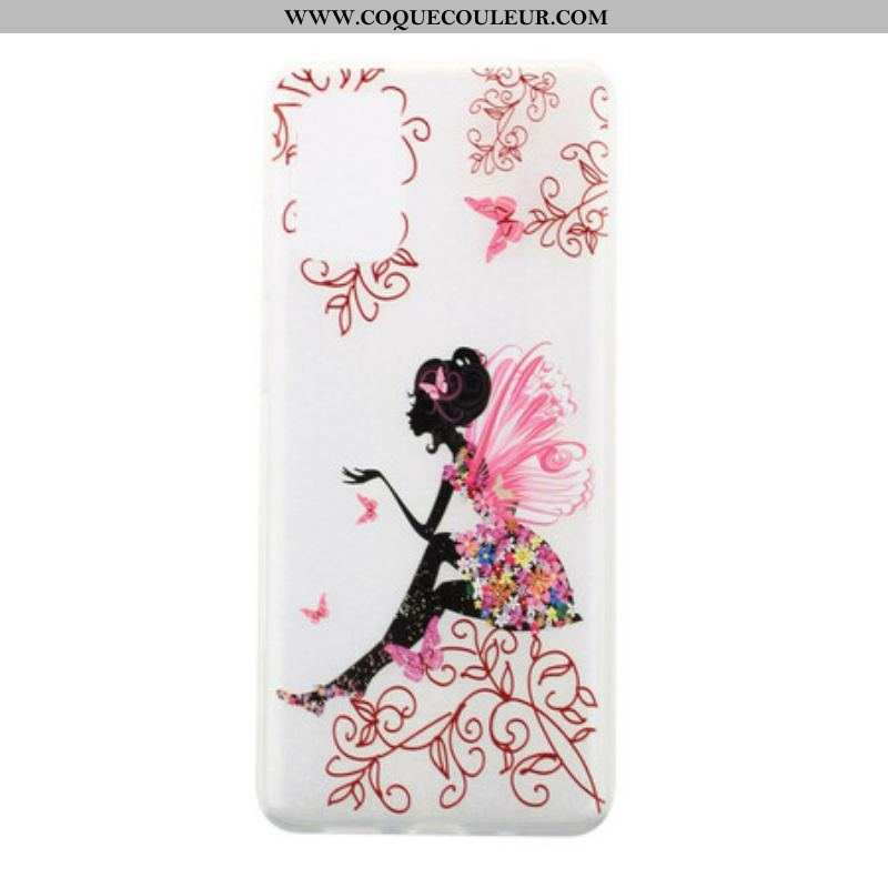 Coque Samsung Galaxy S20 Plus / S20 Plus 5G Transparente Fée Fleurie