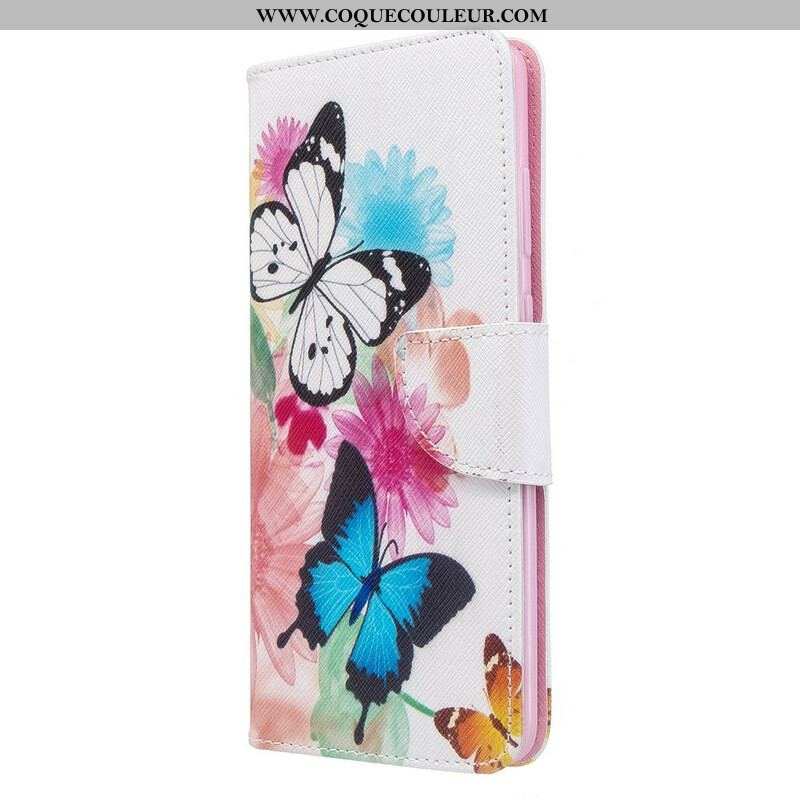 Housse Samsung Galaxy S20 Plus / S20 Plus 5G Papillons et Fleurs Peints